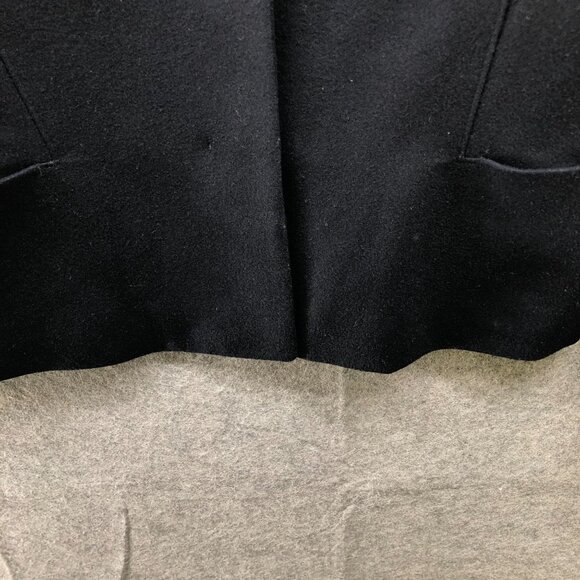 Uniqlo Wool Blazer Jacket Womens S Black Short Coat Minimalist Formal - Picture 7 of 10